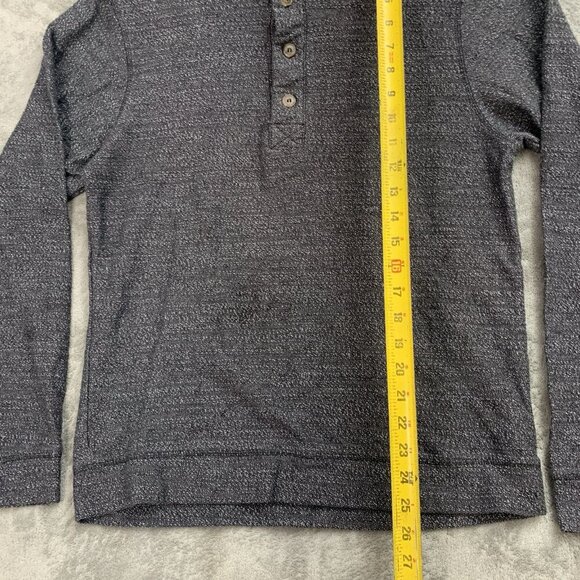 Marine Layer Sweater Men's Size Large Gray Clayton Textured Pullover Long Sleeve - Picture 2 of 11